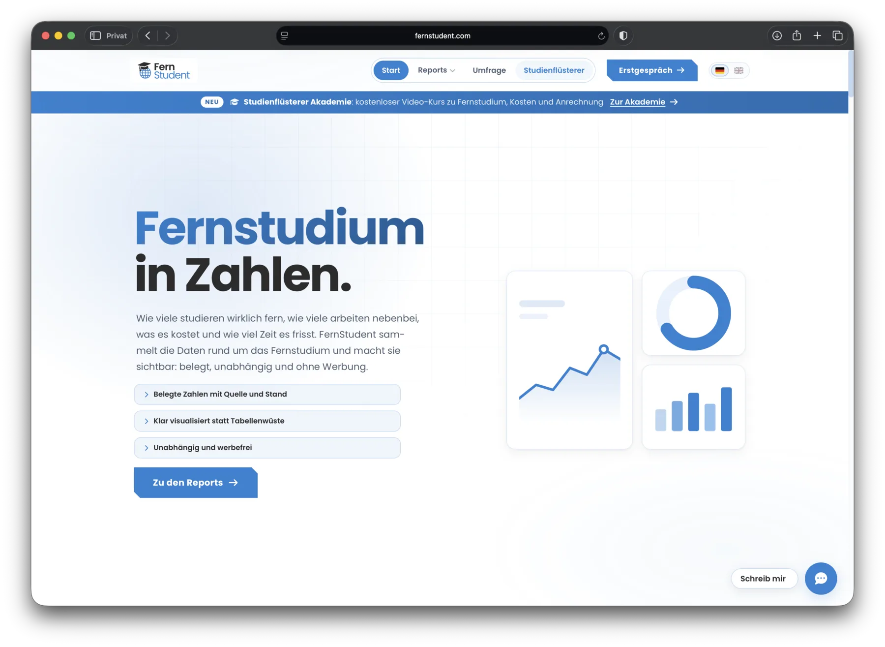 FernStudent im Browser